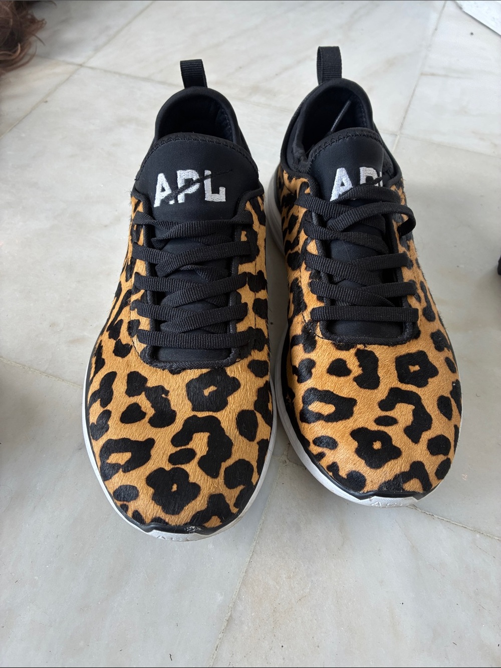 APL womens Leopard Print Sneakers